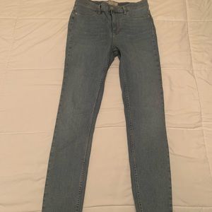 Free People High Rise Skinny Jeans